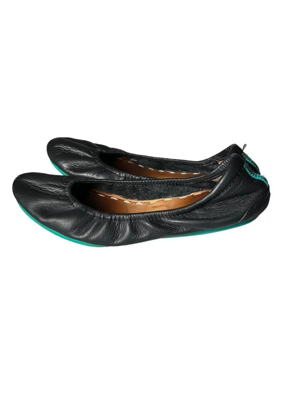 TIEKS by Gavrieli Matte Black Leather Ballet Flats | Women’s Size 8